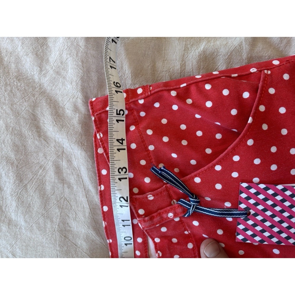 Tommy Girl Red White Polka Dots Skinny Jean Pants Twill Girls Size 11 New! - Picture 2 of 6